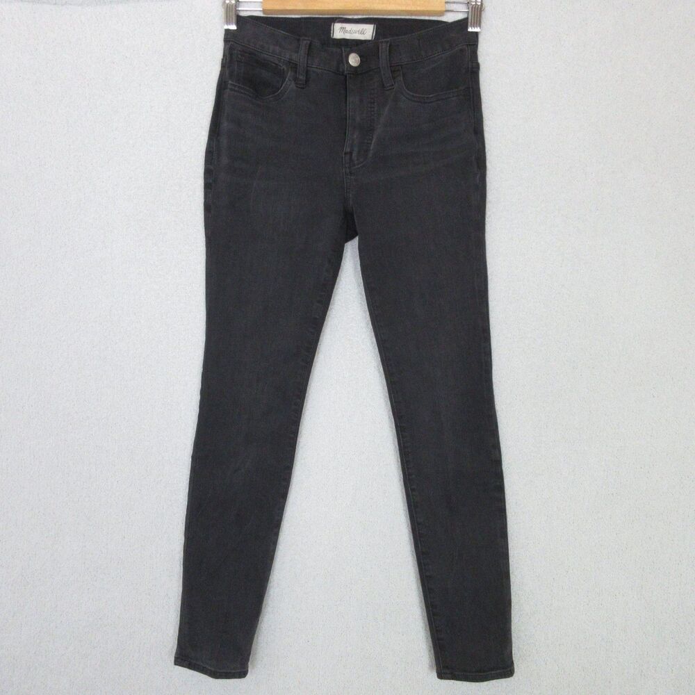 Madewell Jeans Womens 25P‎ Roadtripper Skinny Mid Rise Black Stretch